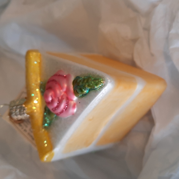 Piece of Cake Old World Christmas Glass Ornament Retired 32038 NWT - Picture 1 of 6